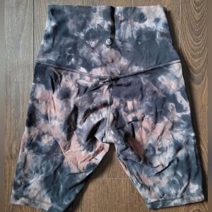 Lululemon High-Rise Tie-Dye Bike Shorts